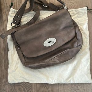 Roots leather bag